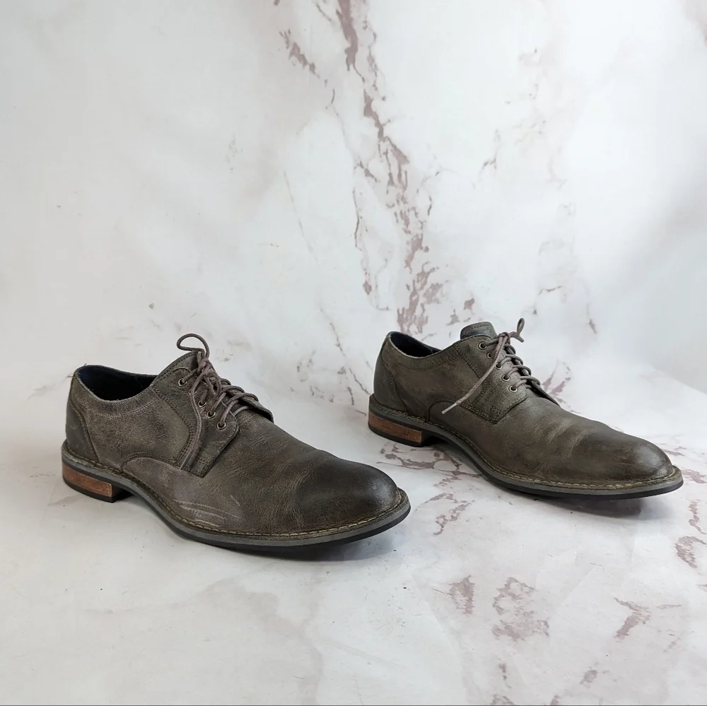 Cole Haan Shoe Men 10.5 M Oxford Brown Wingtip Dress Centre Street Rustic C11652